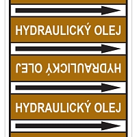 Značení potrubí, hydraulický olej